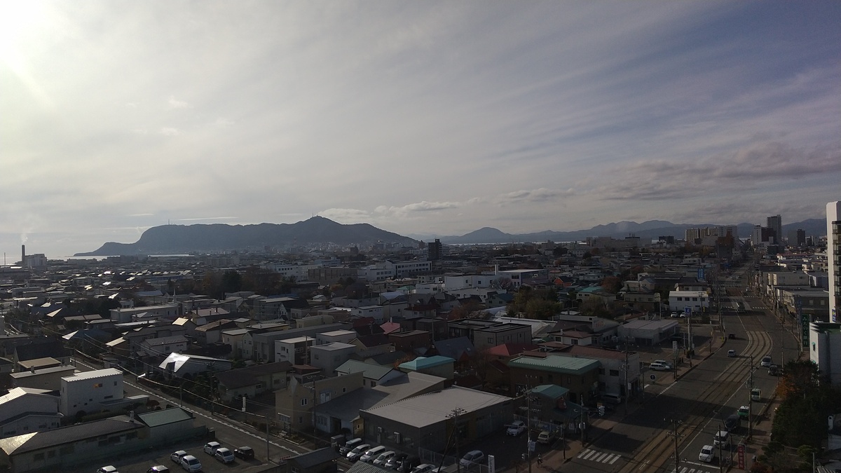 今年も残り２週間・・・１年前にお客様宅からの函館山