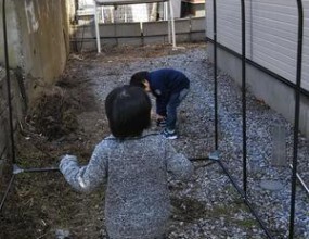 我が家のちびっ子職人　　　リフォームショップ　ハウジング・コバヤシ