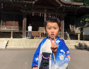 秋晴れの中・・・